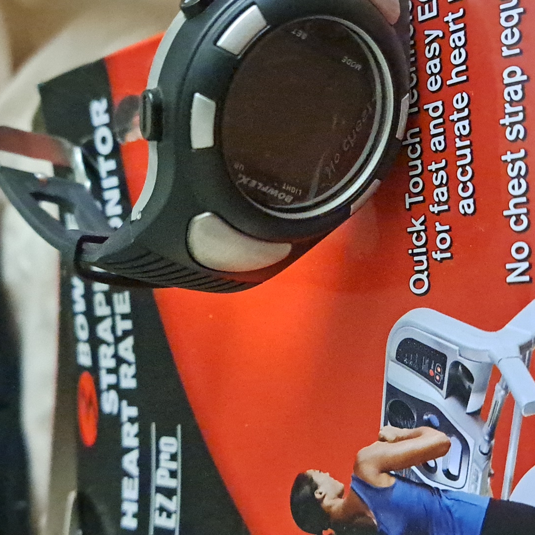 New Black Exercise Running Watch With Strapless Heart Rate Ecg Monitor Pulse